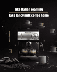 BSboss Coffee Maker Machine 20 Bar Pressure Pump Driven Espresso