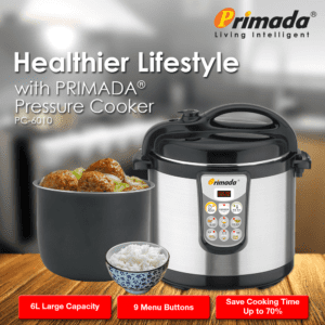 Primada 6 Liter Pressure Cooker PC6010