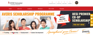 UCSI University's Homepage