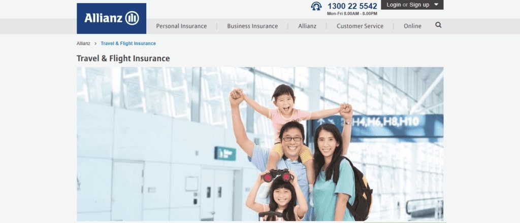 Allianz Travel & Flight Insurance's Page