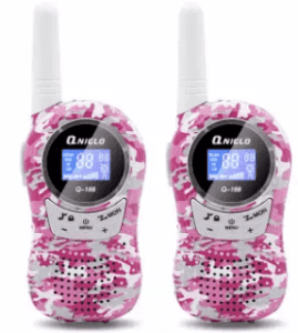 QNIGLO Q-168 2 Piece 3-5KM 22 FRS and GMRS UHF Radio for Child Walkie-Talkie