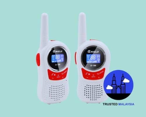 QNIGLO Q-168 2 Piece 3-5KM 22 FRS and GMRS UHF Radio for Child Walkie-Talkie_Walkie Talkies_trustedmalaysia