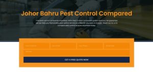 Pest Control Compared's homepage
