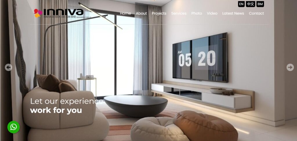 inniva design homepage