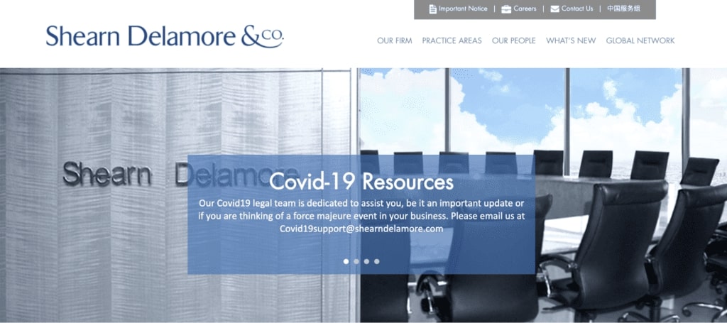 Shearn Delamore & Co.'s Homepage