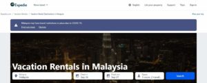 Expedia's Homepage