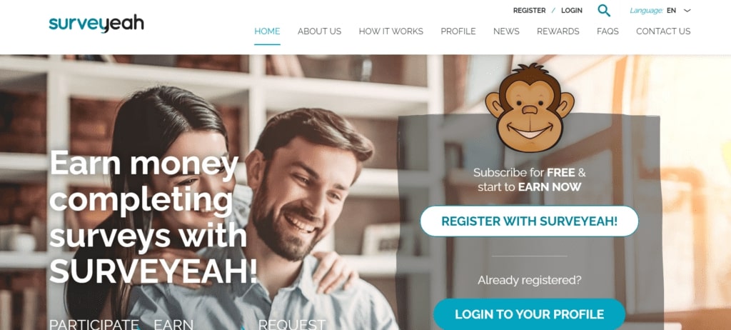 Surveyeah Malaysia's homepage