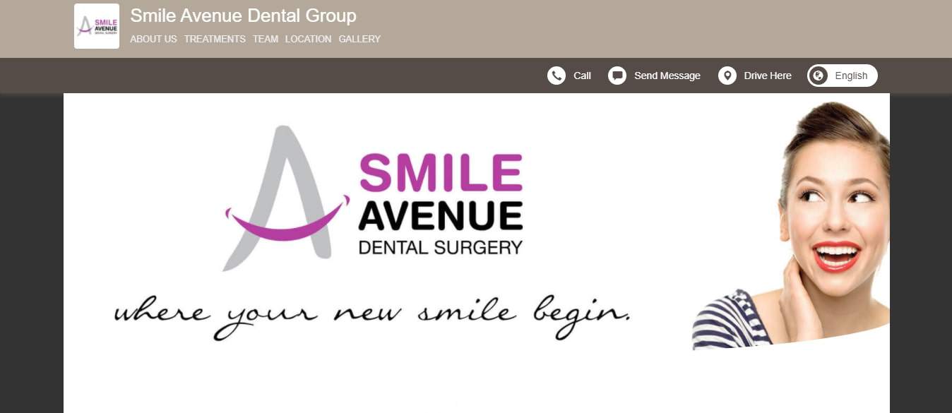 Smile Avenue Dental Group's Homepage