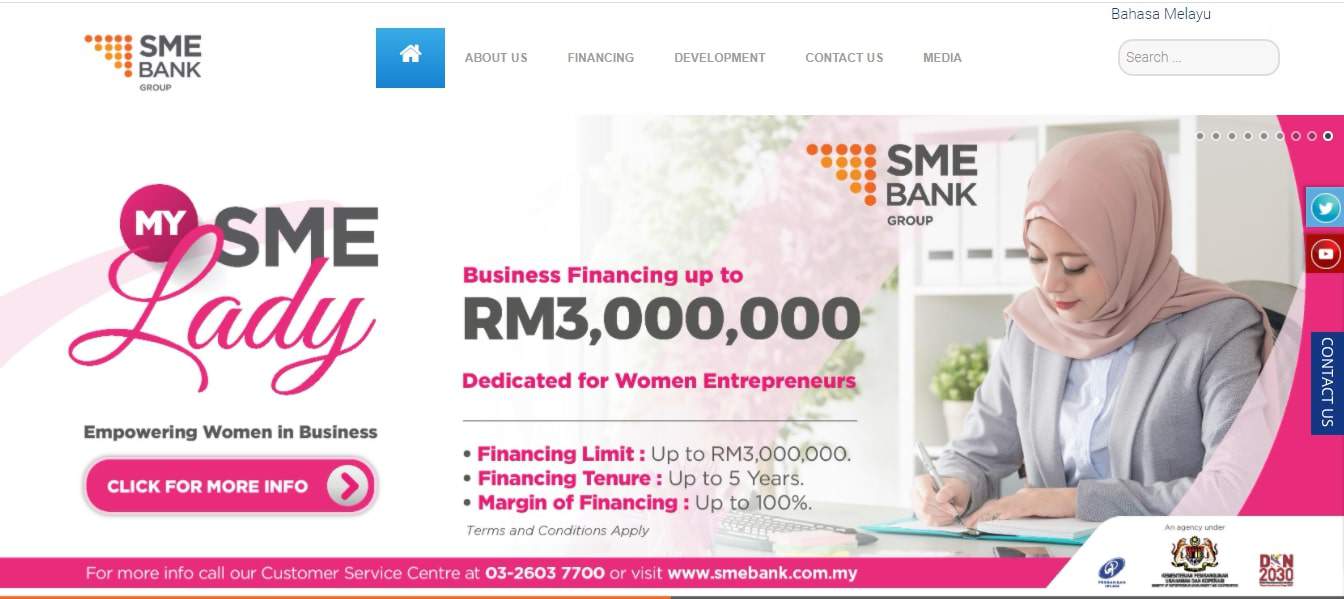 SME Bank Business Acceleration Program's Homepage