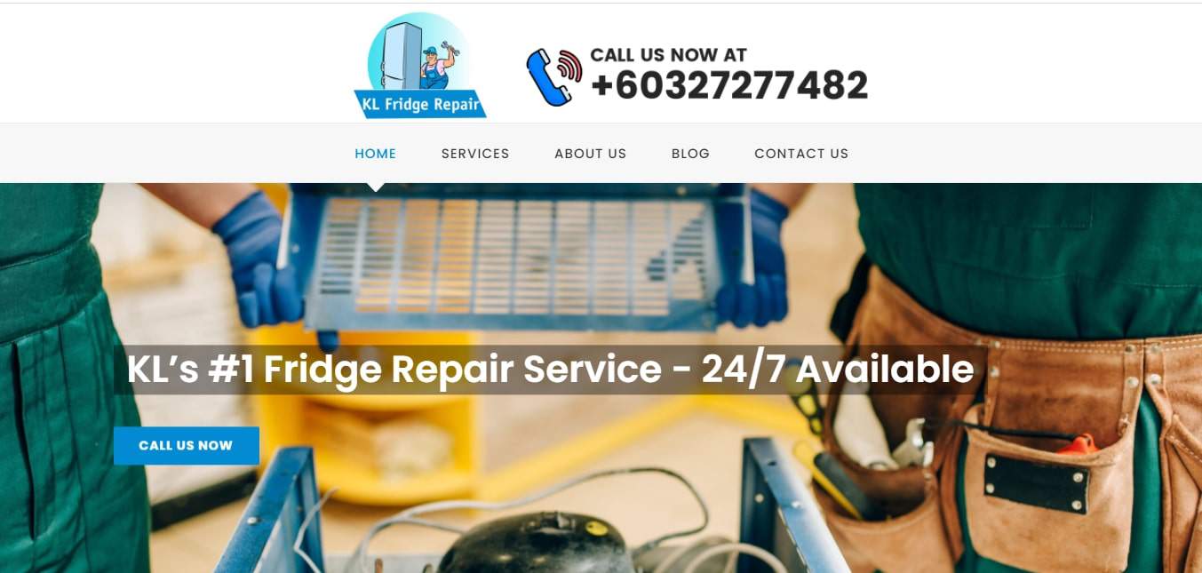 KL Fridge Repair's Homepage