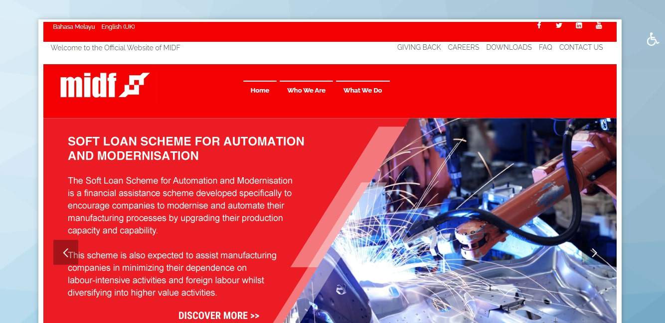 MIDF Soft Loan Scheme for Small & Medium Enterprises' Homepage