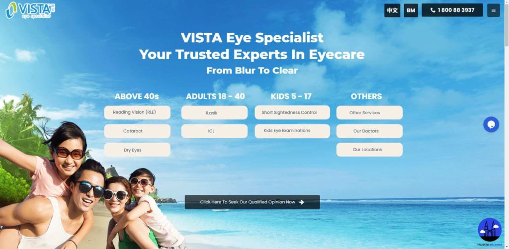 VISTA Eye Specialist's Homepage