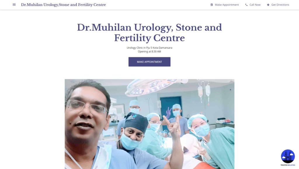 Dr Muhilan Parameswaran, Thomson Hospital's Homepage