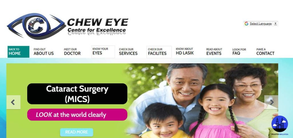 Chew Eye Specialist & Surgery's Homepage