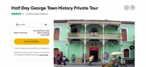 Half-Day George Town History Private Tour by MAM Holidays Malaysia's Homepage