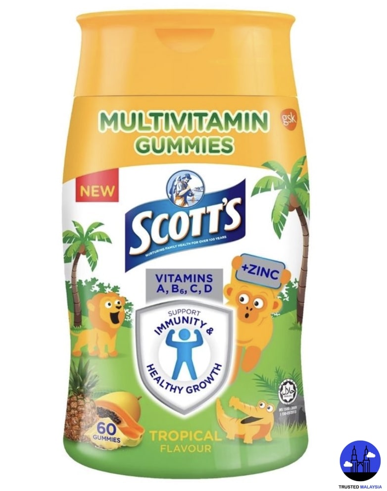 Scott's Multivitamin Gummies with Tropical Flavours (60 pieces)