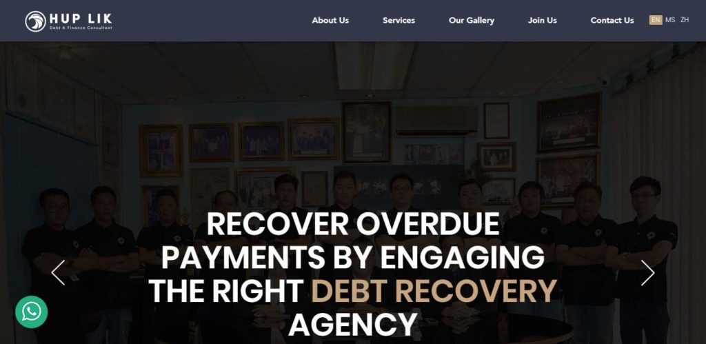 Hup Lik Debt Collection Sdn. Bhd.'s Homepage