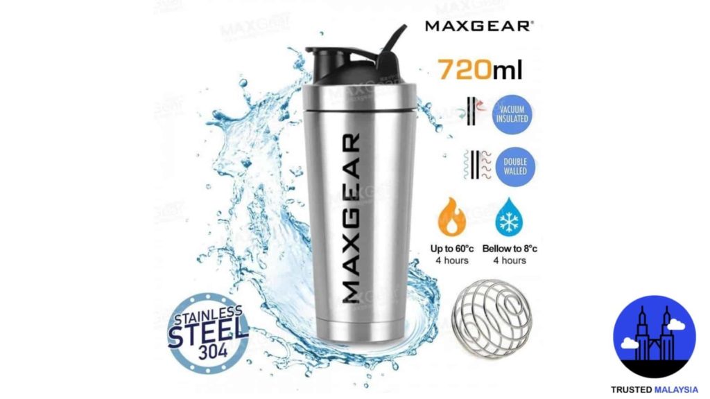 MAXGEAR Hot Cold Shaker Insulated Bottle
