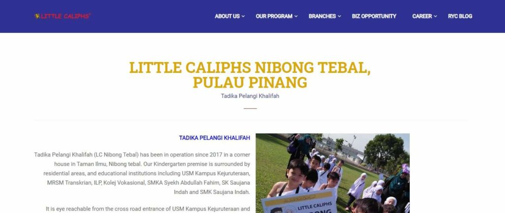 Little Caliphs Nibong Tebal's Homepage
