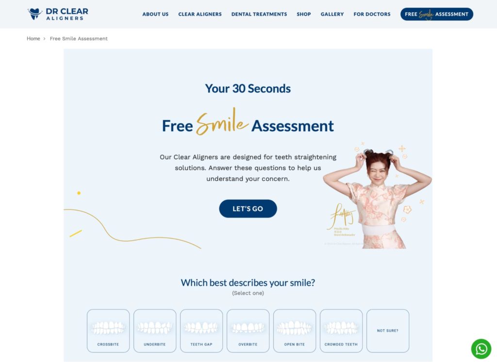 Dr Clear Aligners Website Screeschot What’s the treatment process for Dr Clear Aligners