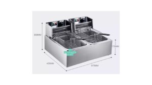 KT WARE Double Tank Gas Commercial Deep Fryer image 1