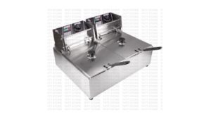 TTKT 2 x 8 Liter Dual Commercial Electric Stainless Steel Deep Fryer