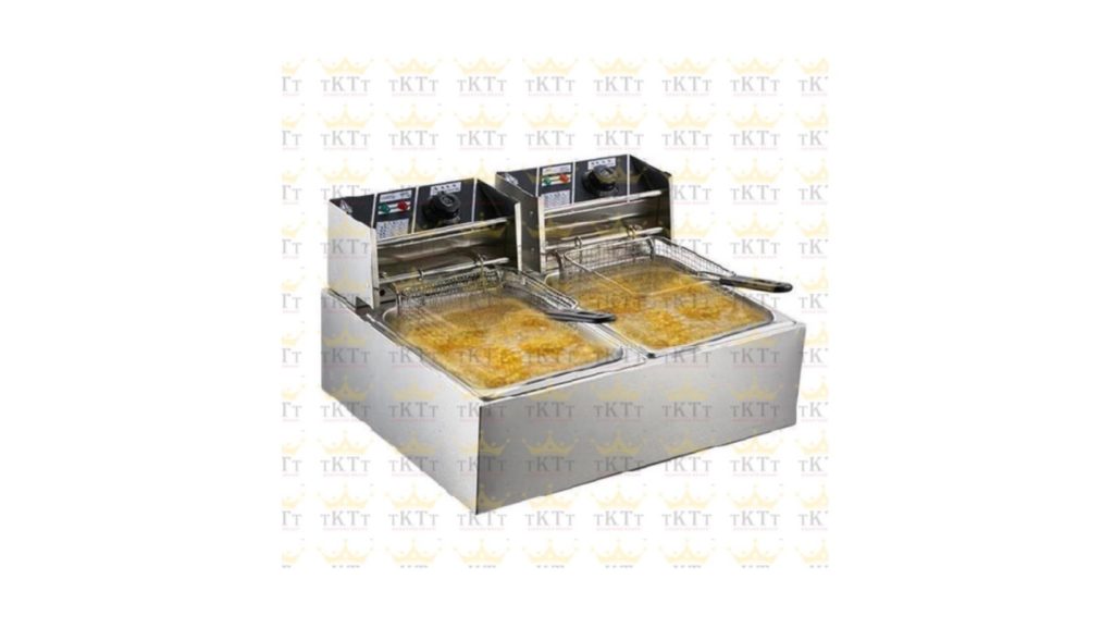TTKT 2 x 8 Liter Dual Commercial Electric Stainless Steel Deep Fryer TTKT 2 x 8 Liter Dual Commercial Electric Stainless Steel Deep Fryer image 1