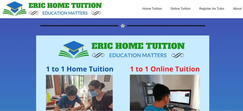 Eric Home Tuition's Homepage