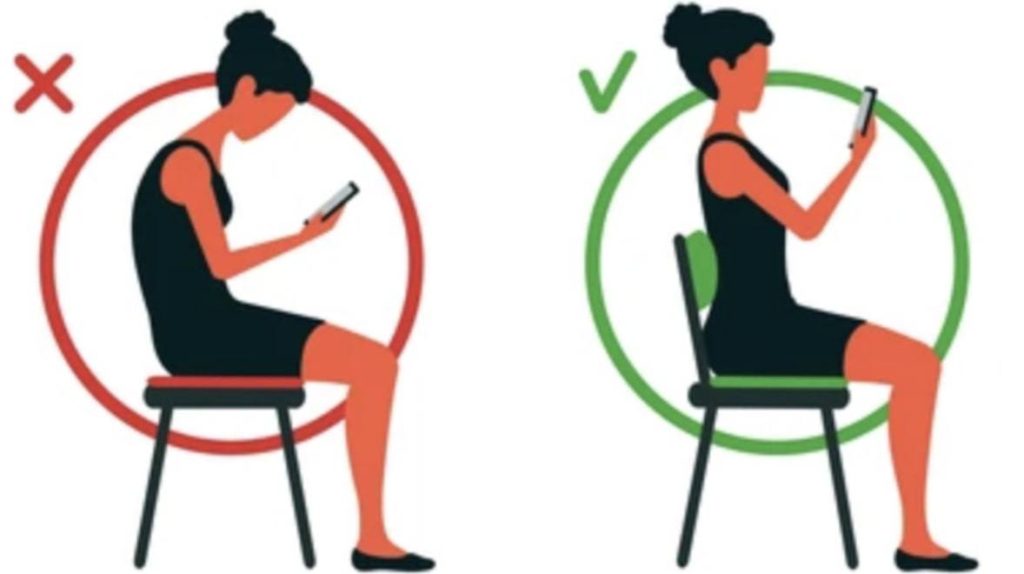 Sitting Correctly Diagram