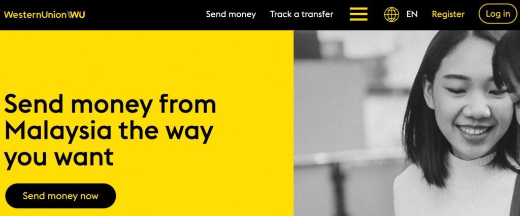 Western Union's Homepage