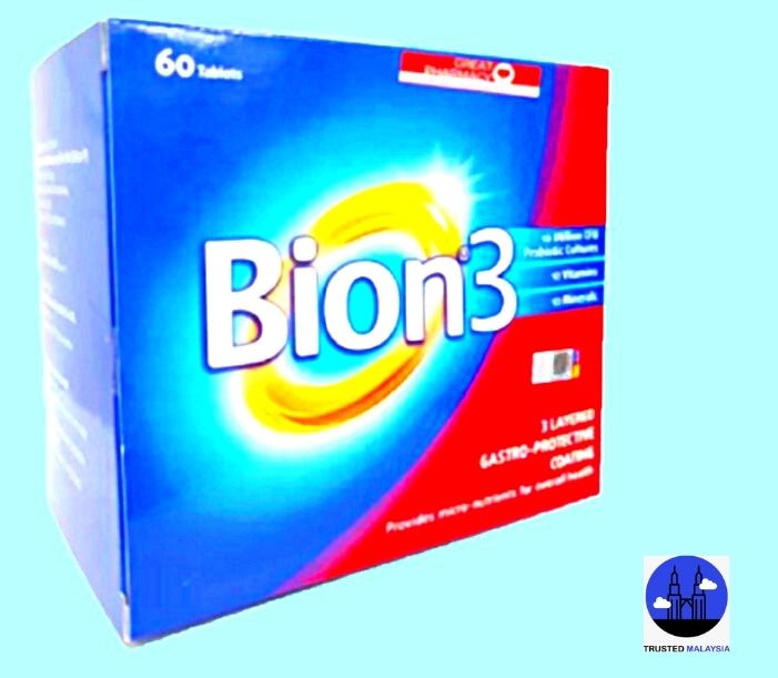 Bion 3 Probiotic Multivitamin (2 x 60)_multivitamins unboxing_trusted malaysia