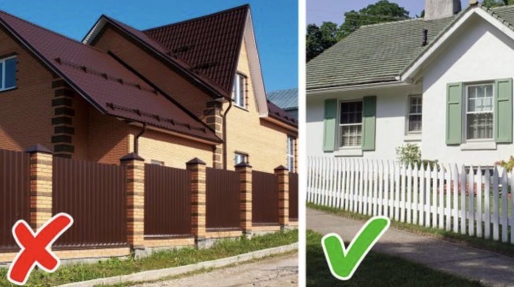 Having a tall fence or gate