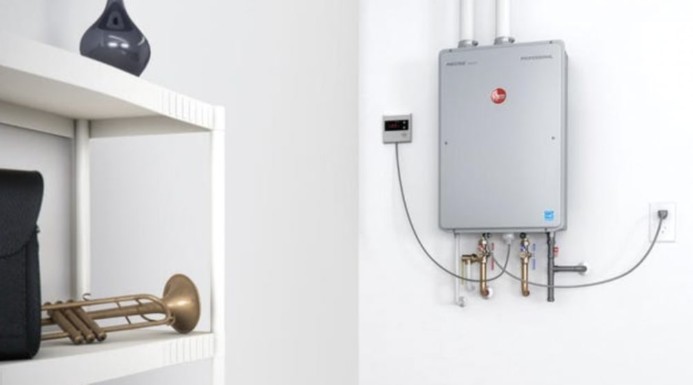 Install a tankless water heater