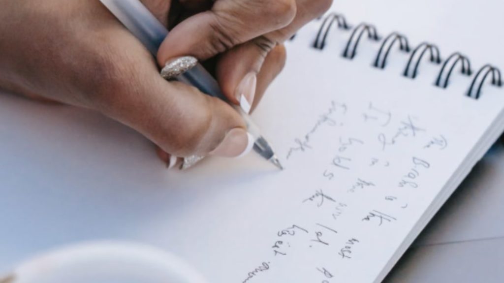 Write down your goals