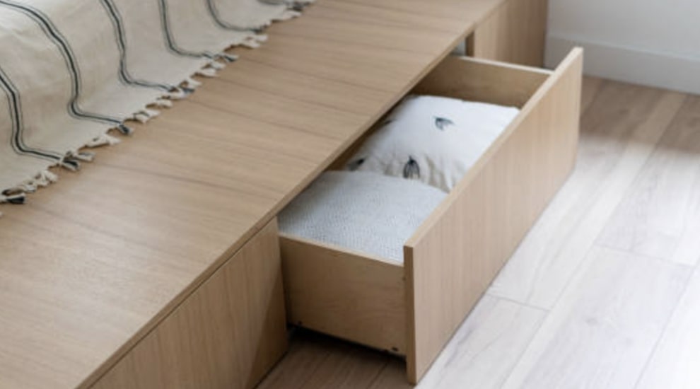 Use the space under your bed
