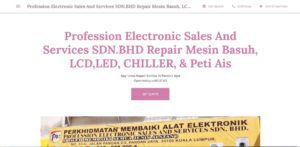Profession Electronic Sales homepage