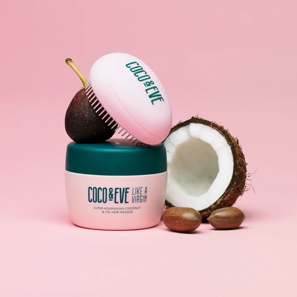 Coco & Eve Like A Virgin Super Nourishing Coconut & Fig Hair Masque And Tangle Tamer Set