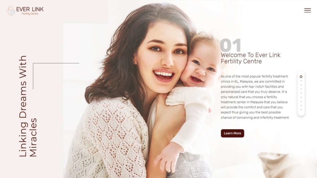 EVER LINK Fertility Centre Homepage
