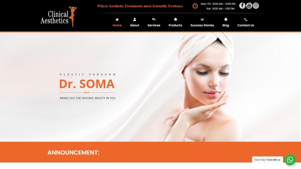 Soma Plastic Surgery Homepage