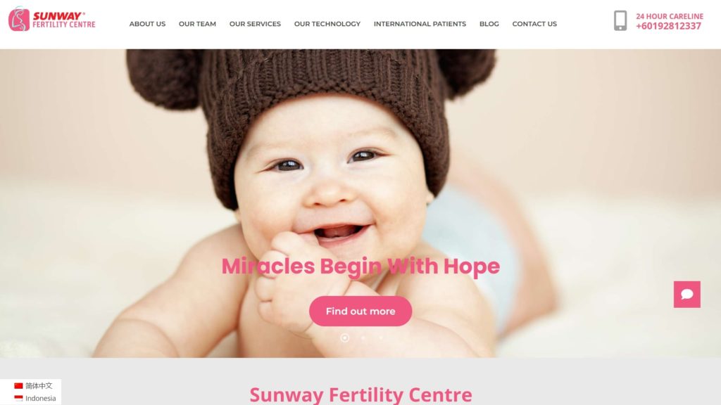 Sunway Fertility Centre Homepage