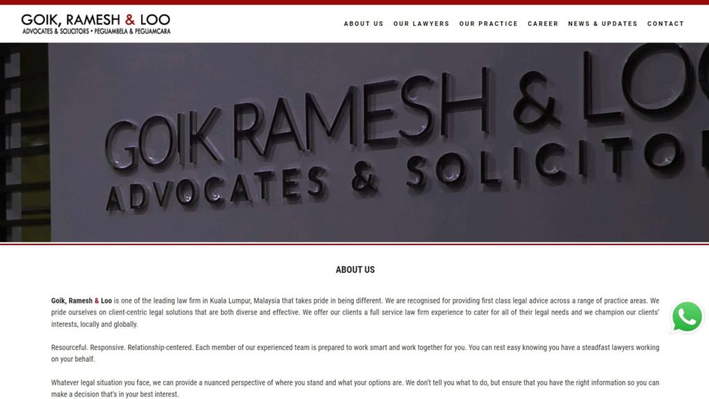 Goik, Ramesh & Loo Homepage