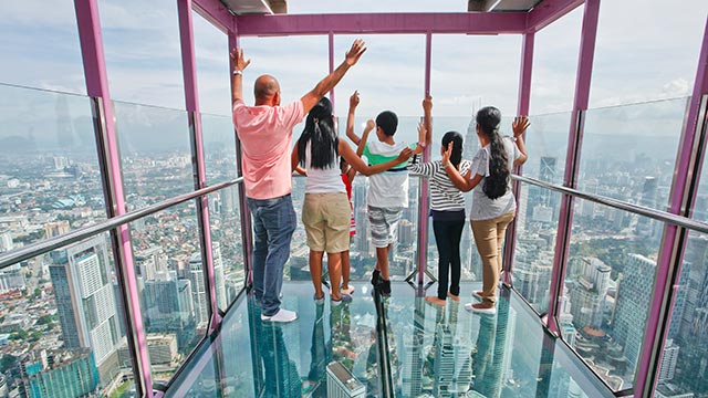 Get a full panoramic view of the capital at the Menara KL Tower