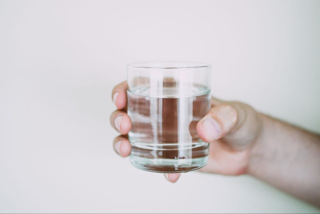 Run the water through a filter