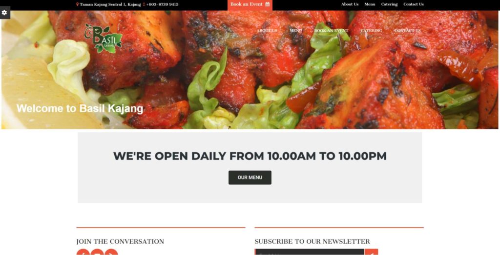 Basil Leaves Homepage
