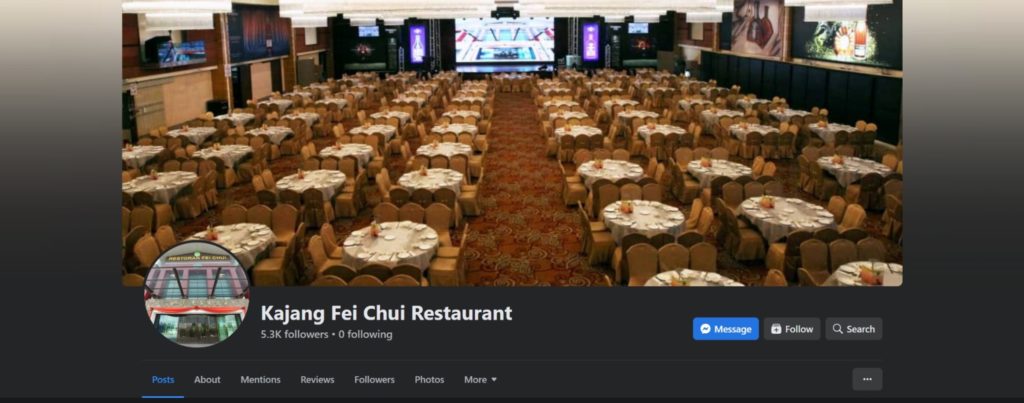 Kajang Fei Chui Restaurant's Homepage