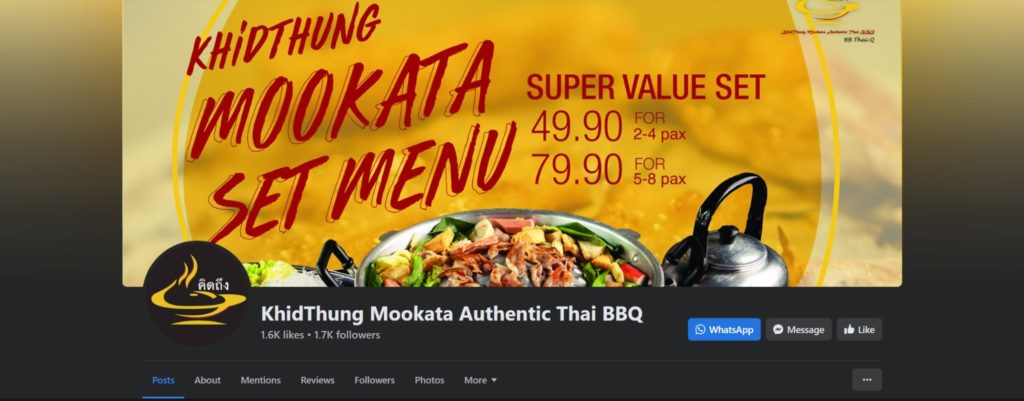 KhidThung Mookata Authentic Thai BBQ's Homepage