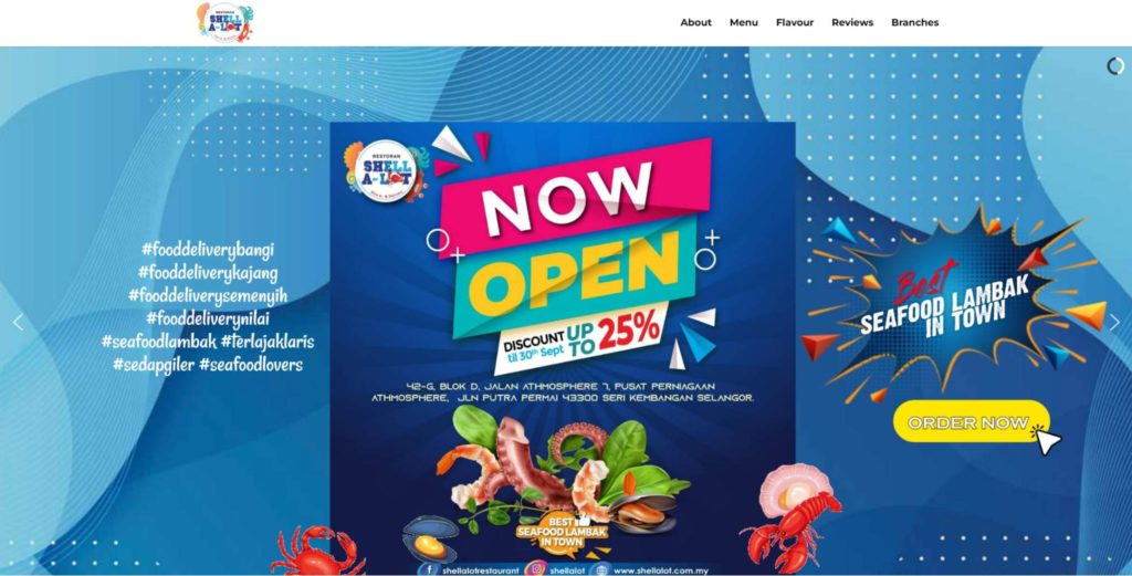 Shell-A-Lot Restaurant's Homepage