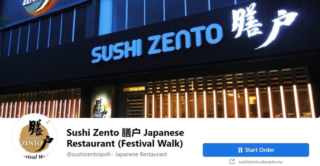 Sushi Zento Festival Walk Ipoh's Homepage