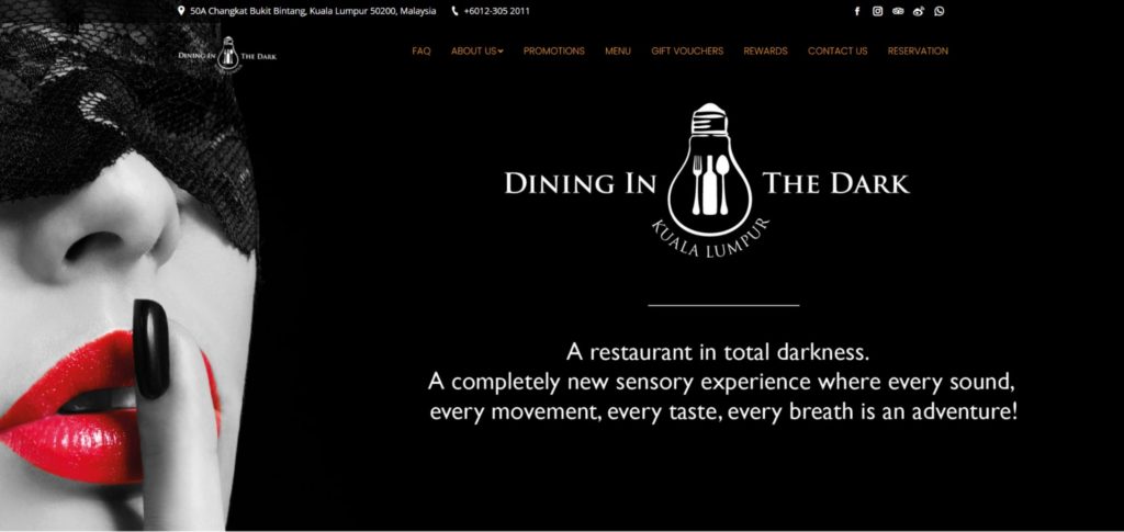 Dining in the Dark KL's Homepage