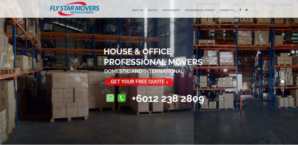 Flystar Movers Homepage